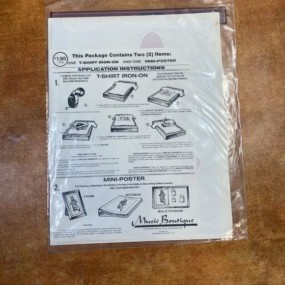 VTG Hound Dog Playing Guitar Iron On Transfer - Picture 2 of 2